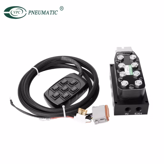 Accuair Vu4 Suspension Valve Block with 7 Rocker Manuel Controller