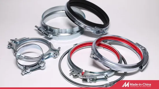200mm Heavy Duty Quick Connect Rings with Double Bolts for Dust Collection System 