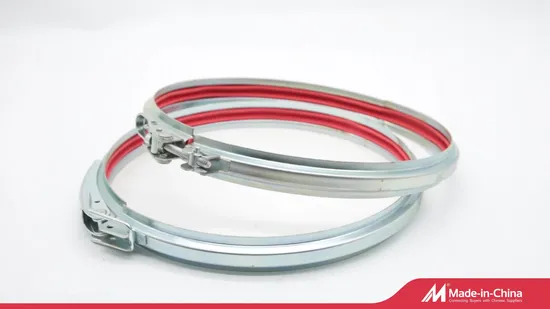150mm Quick Release Pull Clip Clamp Quick Closing Ring for Modular Steel Dust Collection Ducting 
